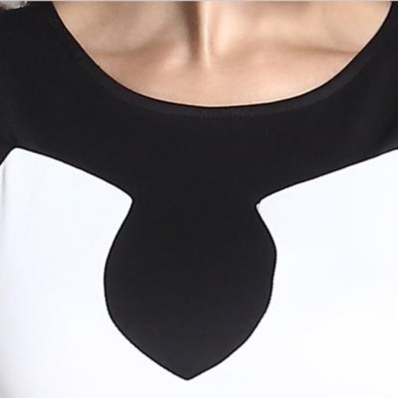 WHITE AND BLACK DRESS - Picture 3 of 6